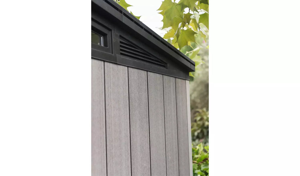 Keter Artisan 9 x 7ft Double Door Pent Outdoor Plastic Garden Shed