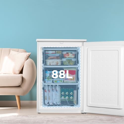 COMFEE' RCU83WH2(E) 88L Freestanding Under Counter Freezer, 55cm Wide, Reversible Door