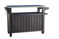 Keter Unity XL BBQ Side Table, Dimensions 134 x 51.7 x 89.6 cm, Grey, Weatherproof