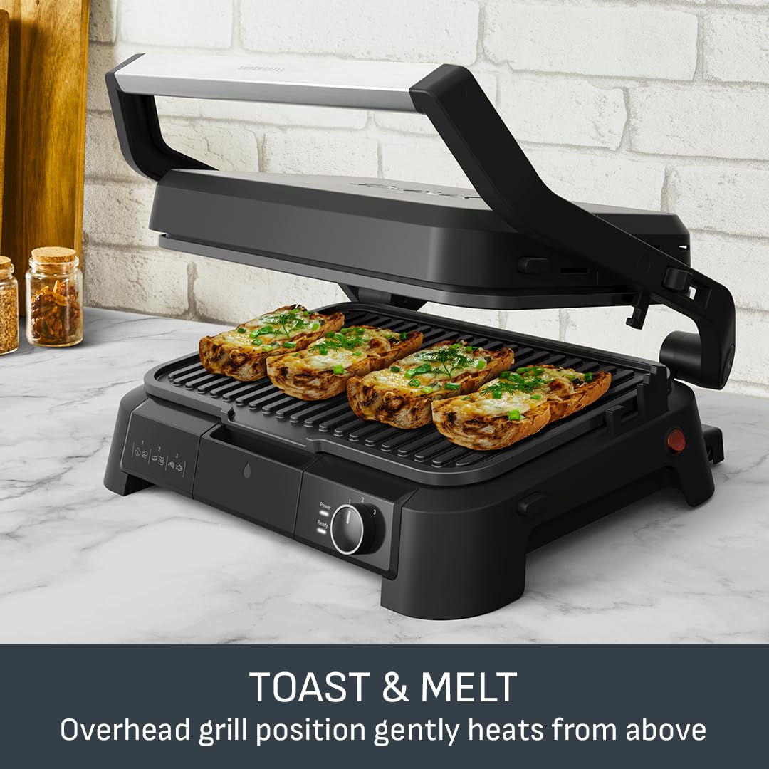 Tefal SuperGrill 3in1 XL, Indoor Grill, BBQ, Oven Style, Panini, Adjustable Temperature, XL Surface