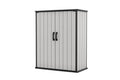 Keter Premier Shed Outdoor Resin Storage Shed with Shelf Brackets for Patio Furniture, Pool
