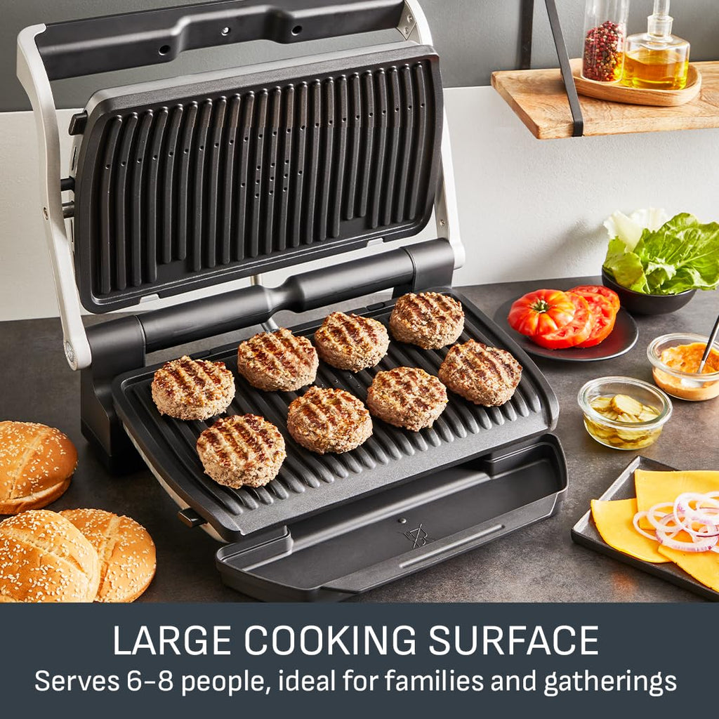 Tefal GC722D40 Optigrill Plus X-Large Grill with 9 Automatic Settings and Cooking Sensor