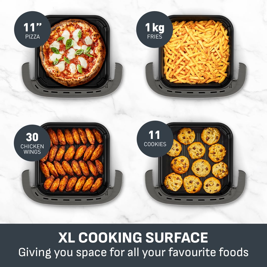 Tefal Easy Fry Pizza, XL Surface, Large Air Fryer, Spacious Basket, Up To 1 Kg of Fries
