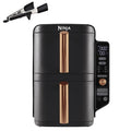 Ninja Double Stack XL Air Fryer, Vertical Dual Drawer Air Fryer with 4 cooking levels, 2 Drawers & 2 Racks